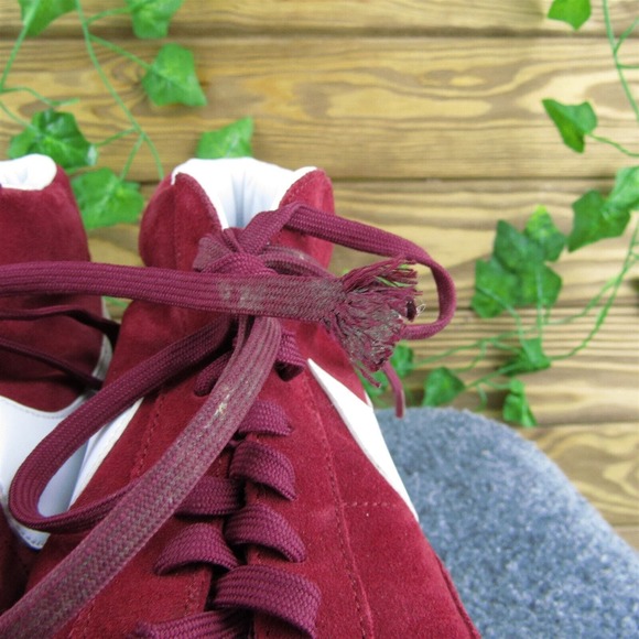 Nike Blazer Mid Team Men Sneaker Shoes Red Leather Lace Up Size 11 Medium - Picture 3 of 10